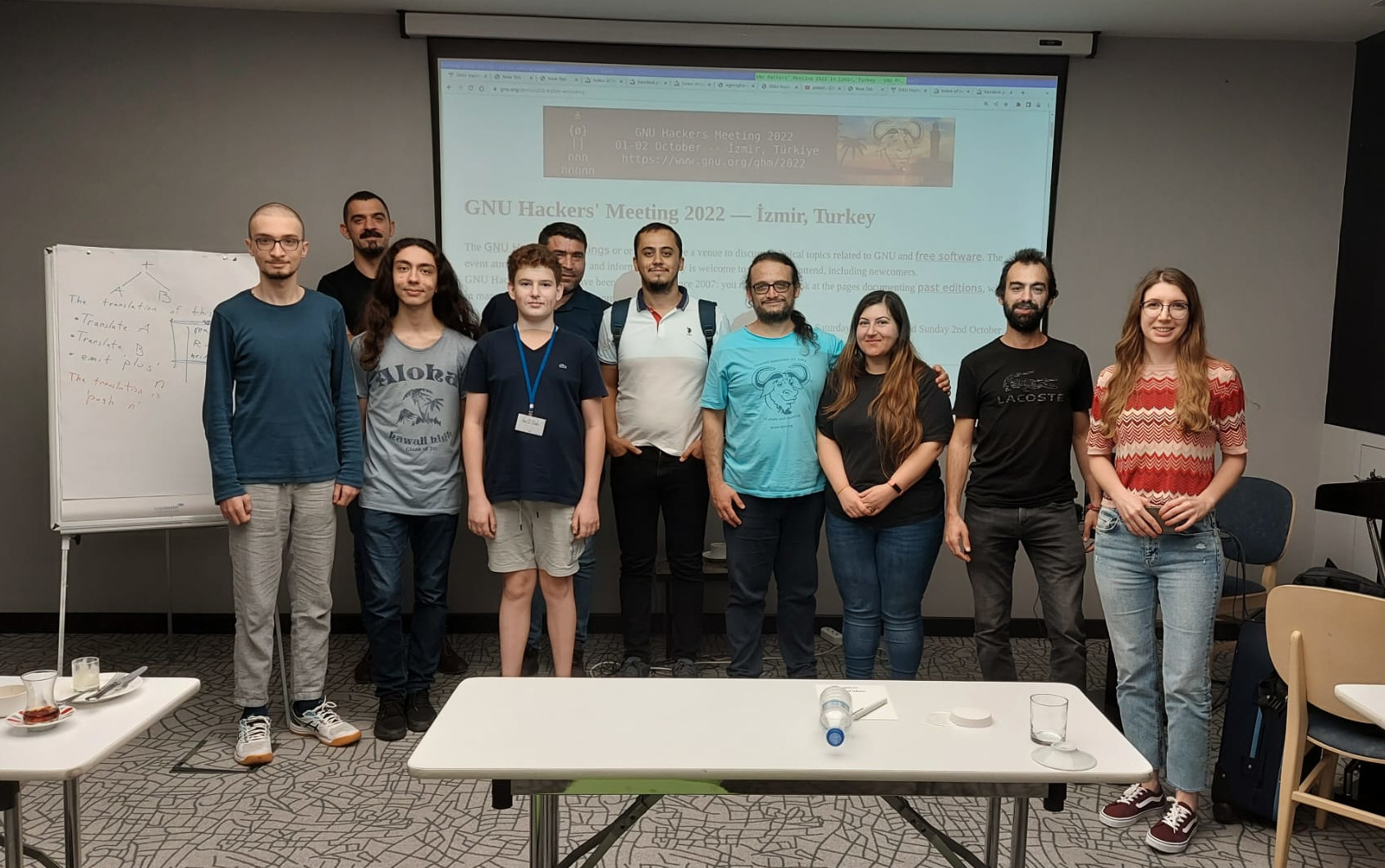 group photo with (almost all of) the local attendees