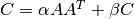 C = \alpha A A^T + \beta C