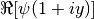 \Re[\psi(1 + i y)]