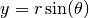 y = r\sin(\theta)