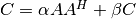 C = \alpha A A^H + \beta C