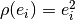 \rho(e_i) = e_i^2